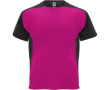 Unisex sportshirt met korte mouwen van polyester, 140 g/m², Roly kleur roze