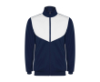 Unisex tweekleurig trainingspak van polyester 225 g/m² Roly kleur wit