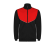Unisex tweekleurig trainingspak van polyester 225 g/m² Roly kleur rood