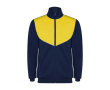 Unisex tweekleurig trainingspak van polyester 225 g/m² Roly kleur geel