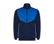 Unisex tweekleurig trainingspak van polyester 225 g/m² Roly kleur koningsblauw