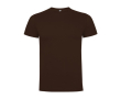 Katoenen T-shirt met korte mouwen voor mannen 165 g/m2 Roly kleur donker bruin