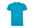 Katoenen T-shirt met korte mouwen voor mannen 165 g/m2 Roly kleur turkoois