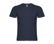 Katoenen T-shirt met korte mouwen en V-hals voor mannen 155 g/m2 Roly kleur marineblauw
