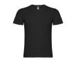 Katoenen T-shirt met korte mouwen en V-hals voor mannen 155 g/m2 Roly kleur zwart