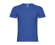 Katoenen T-shirt met korte mouwen en V-hals voor mannen 155 g/m2 Roly kleur koningsblauw