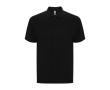 Unisex polo van katoen en polyester met zak 190 g/m2 Roly kleur zwart