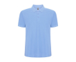 Polo van katoen en polyester in piqué voor mannen 190 g/m2 Roly kleur lichtblauw