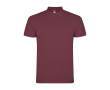 Poloshirt van katoen piqué voor heren met korte mouwen 200 g/m2 Roly kleur gemarmerd rood