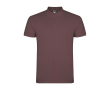 Poloshirt van katoen piqué voor heren met korte mouwen 200 g/m2 Roly kleur taupe