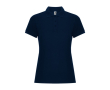 Polo van katoen en polyester in piqué voor vrouwen 190 g/m2 Roly kleur marineblauw