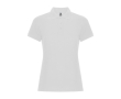 Polo van katoen en polyester in piqué voor vrouwen 190 g/m2 Roly kleur wit