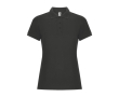 Polo van katoen en polyester in piqué voor vrouwen 190 g/m2 Roly kleur grafiet