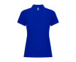 Polo van katoen en polyester in piqué voor vrouwen 190 g/m2 Roly kleur blauw