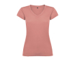 T-shirt van 100% katoen voor dames 155 g/m2 Roly kleur zalm