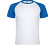 Unisex sportshirt met korte mouwen van polyester, 140 g/m², Roly kleur koningsblauw