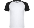 Unisex sportshirt met korte mouwen van polyester, 140 g/m², Roly kleur zwart