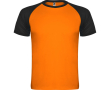 Unisex sportshirt met korte mouwen van polyester, 140 g/m², Roly kleur neon oranje