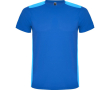 Unisex sportshirt van polyester met korte mouwen, 130 g/m², Roly kleur koningsblauw