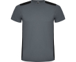 Unisex sportshirt van polyester met korte mouwen, 130 g/m², Roly kleur donkergrijs