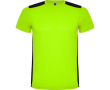 Unisex sportshirt van polyester met korte mouwen, 130 g/m², Roly kleur limoen groen