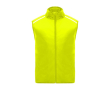 Winddichte en ademende unisex running bodywarmer 70 g/m2 Roly kleur neon geel
