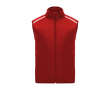 Winddichte en ademende unisex running bodywarmer 70 g/m2 Roly kleur rood