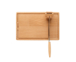 Kaassnijder met HOUTEN plank en uitneembaar mes Boska kleur bruin