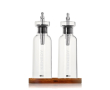 Set olijfolie- en azijndispensers 4 in 1 300 ml AdHoc kleur doorzichtig