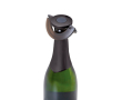 Ultradunne herbruikbare champagne stop die niet lekt AdHoc Gusto kleur zwart
