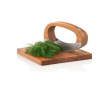 Keukenset met wiegmes en snijplank AdHoc RoccaVerde kleur bruin