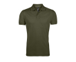Polo's van polyester en katoen personaliseren 200 g/m2 SOL'S Prime Men kleur miliair groen