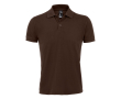 Polo's van polyester en katoen personaliseren 200 g/m2 SOL'S Prime Men kleur donker bruin