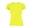 Sport t-shirts voor dames van 140 g/m2 polyester SOL'S Sporty kleur neon geel