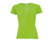 Sport t-shirts voor dames van 140 g/m2 polyester SOL'S Sporty kleur neon groen