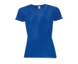 Sport t-shirts voor dames van 140 g/m2 polyester SOL'S Sporty kleur koningsblauw