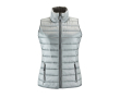 Dames bodywarmers met logo van nylon en polyester 180 g/m2 SOL'S Wave kleur zilver