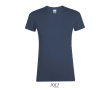 T-shirt voor dames van 100% katoen 150 g/m2 SOL'S Regent kleur jeans blauw