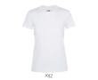 T-shirt voor dames van 100% katoen 150 g/m2 SOL'S Regent kleur ivoor