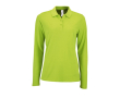 Damespolo met lange mouwen van 100% katoen 180 g/m2 SOL'S Perfect kleur lichtgroen