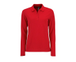 Damespolo met lange mouwen van 100% katoen 180 g/m2 SOL'S Perfect kleur rood
