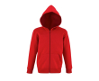Kinder sweatshirt van katoen en polyester 260 g/m2 SOL'S Stone Kids kleur rood