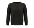 Unisex sweatshirt met logo van eco materialen 280 g/m2 SOL'S Comet kleur taupe grijs