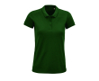 Katoenen dames poloshirt met zeefdruk SOL'S Planet 170 g/m2 kleur donkergroen