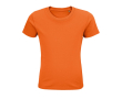 Kinder t-shirt van 100% biologisch katoen 175 g/m2 SOL'S Pioneer kleur oranje