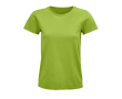 Reclame T-shirt voor dames van 175 g/m2 biologisch katoen SOL'S Pioneer kleur lichtgroen