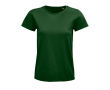 Reclame T-shirt voor dames van 175 g/m2 biologisch katoen SOL'S Pioneer kleur donkergroen