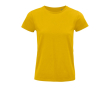 Reclame T-shirt voor dames van 175 g/m2 biologisch katoen SOL'S Pioneer kleur goud