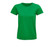 Reclame T-shirt voor dames van 175 g/m2 biologisch katoen SOL'S Pioneer kleur groen