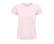 Reclame T-shirt voor dames van 175 g/m2 biologisch katoen SOL'S Pioneer kleur rose paztel